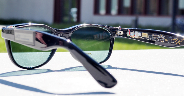 Solar cell lenses give these shades a charge