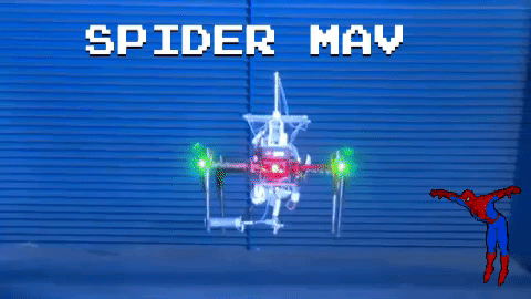 The SpiderMAV does whatever a spider can, spins a web, any size