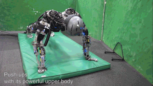 This humanoid robot works out (and sweats) like we do (or should)