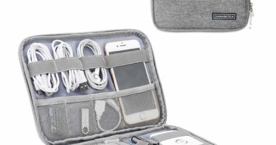Electronics Travel Organizer, Gadgets for Men GANAMODA Small Bag tech Accessories Travel case Cord Organizer for USB Cable Phone Mini Tablet