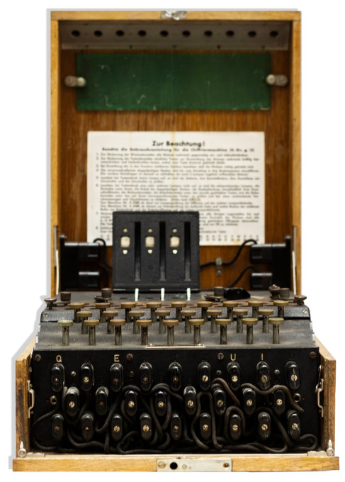 Bidding for this like-new Enigma Machine starts at 0,000