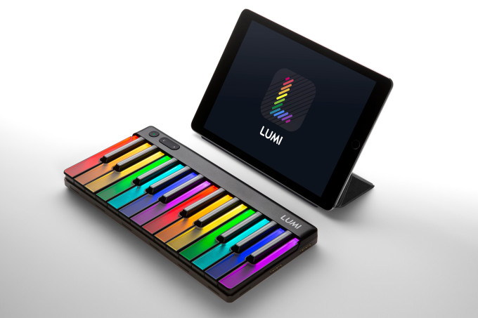 Roli’s newest instrument, the Lumi, helps you learn to play piano with lights
