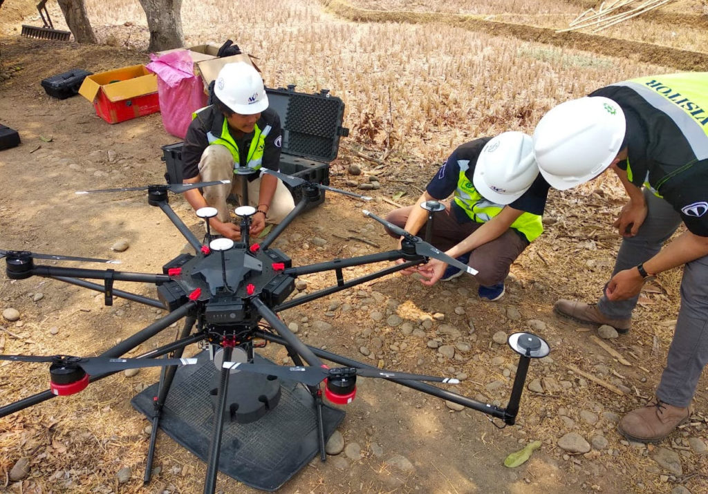 Terra Drone Indonesia demonstrates Terra Lidar for state-owned construction company Waskita Karya in West Java