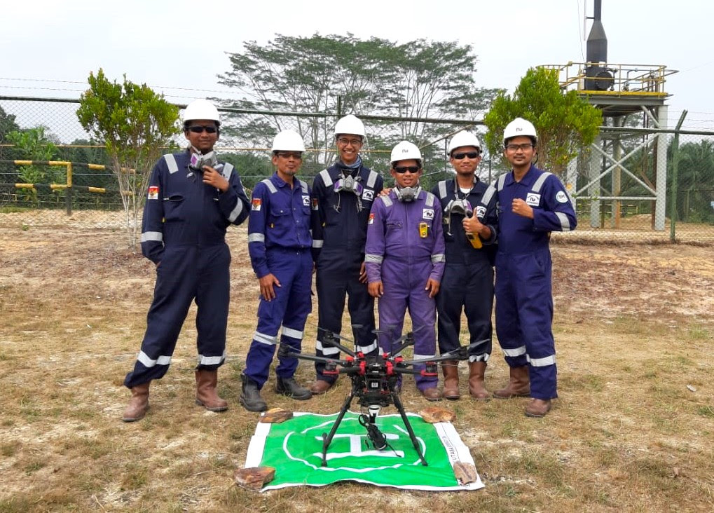 Terra Drone Indonesia Performs Flare Stack Inspections for Chevron