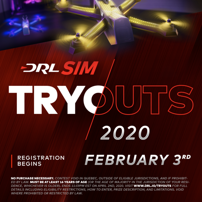 Drone Racing League Launches 2020 DRL SIM Tryouts