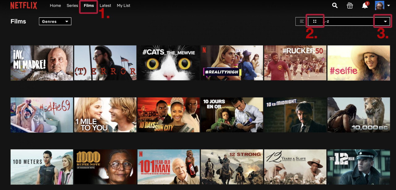 How to Get an A-Z List of Movies & TV Series on Netflix